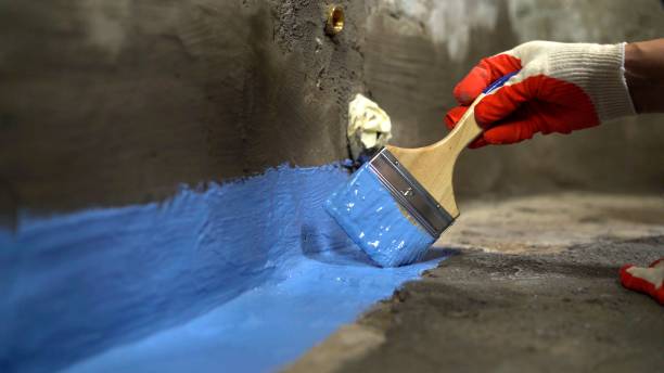 Commercial Wet Basement Repair project at a New Carlisle, OH business property by SJ Waterproofing Pros